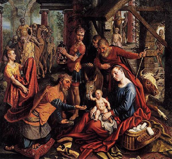 Pieter Aertsen The adoration of the Magi Sweden oil painting art
